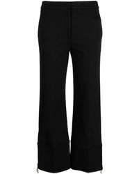 Twin Set - Cropped Flared Trousers - Lyst
