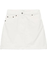 Prada - デニム ミニスカート - Lyst