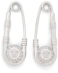 Versace - Safety Pin Drop Earrings - Lyst