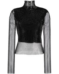 Sportmax - Top Verfraaid Met Stras - Lyst