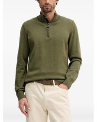 Barbour - Zip Neck Sweater - Lyst