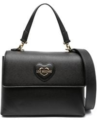 Love Moschino - Heart-motif Textured Tote Bag - Lyst