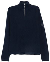 Murphy & Nye - Ribbed-Knit Quarter-Zip Sweater - Lyst
