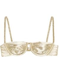 Isa Boulder - Ruched Weave Bikini Top - Lyst