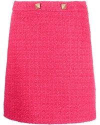 Valentino Garavani - Tweed Mini Skirt - Lyst