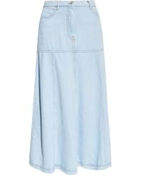 Munthe - Tuxya Denim Maxi Skirt - Lyst