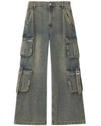 Izzue - Multi-Pocket Wide-Leg Jeans - Lyst