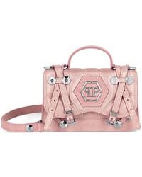 Philipp Plein - Small Hexagon Leather Tote Bag - Lyst