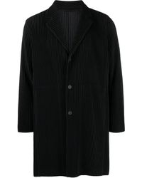 Issey Miyake - Fully-Pleated Plissé Long Coat - Lyst