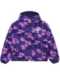 AAPE BY A BATHING AP - Camouflage-Print Padded Jacket - Lyst