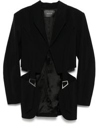 Mugler - Blazer de vestir con hebillas - Lyst