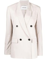 Low Classic - Double-breasted Wool Blazer - Lyst