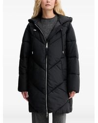 BOSS - Hooded-Neckline Padded Jacket - Lyst