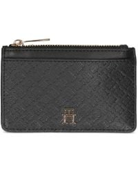 Tommy Hilfiger - Zip Textured Cardholder - Lyst