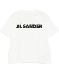 Jil Sander - Logo Cotton T-Shirt - Lyst