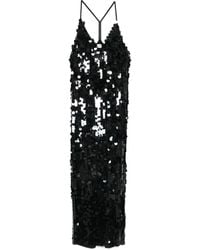 P.A.R.O.S.H. - Sequin Spaghetti-Strap Dress - Lyst
