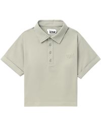 Izzue - Logo-embroidered Polo Top - Lyst