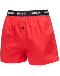 HUGO - Logo-Waistband Boxers (Pack Of Three) - Lyst