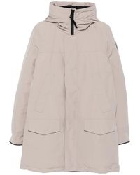 Canada Goose - Parka Con Capucha Y Parche Del Logo - Lyst