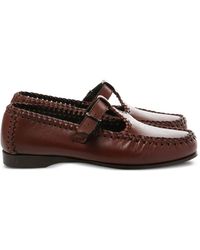 Hereu - Buckle Braided Shoes - Lyst