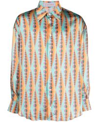 Bluemarble - Pop-print Pointed Flat Collar Shirt - Lyst