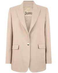 Herno - Shawl-Collar Single-Breasted Blazer - Lyst