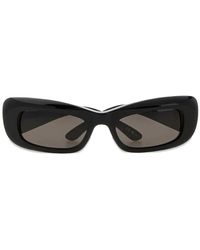 Balenciaga - Diva Rectangle-Frame Sunglasses - Lyst