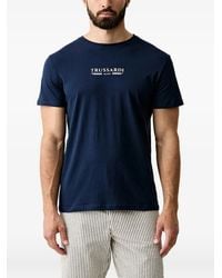 Trussardi - Logo-Print Short-Sleeve T-Shirt - Lyst