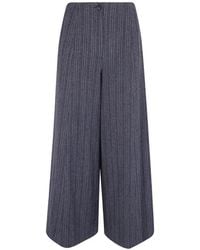 Paul Smith - Pinstripe Wide-Leg Trousers - Lyst