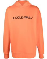 A_COLD_WALL* - Logo Printed Hooded Sweatshirt - Lyst