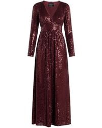 Needle & Thread - Chelsea Sequin V-neck Midi Dress - Lyst