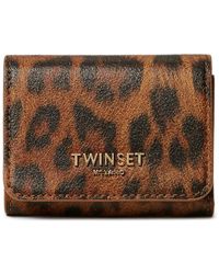 Twinset - Leopard-Print Wallet - Lyst