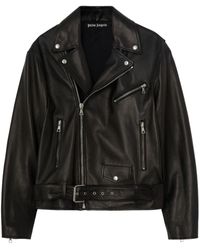 Palm Angels - Giacca biker con stampa - Lyst