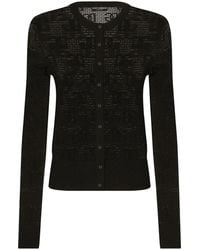 Dolce & Gabbana - Dg-Logo Jacquard Cardigan - Lyst