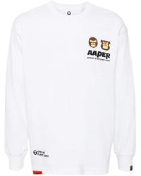 Aape By A Bathing Ape - Moonface パッチ ロングtシャツ - Lyst