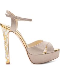 freya rose - Rose Ankle-Strap Heeled Sandals - Lyst