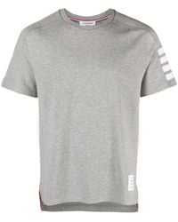 Thom Browne - 4-bar Short-sleeve T-shirt - 1 Grey - Lyst