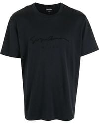 Giorgio Armani - Short-Sleeve Crew-Neck T-Shirt - Lyst