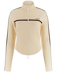 Guess - Jasmine Side-Stripe Zip-Up Sweatshirt - Lyst
