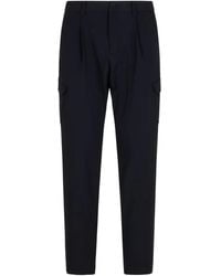 Herno - Elasticated-Waist Cargo Trousers - Lyst