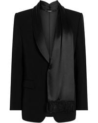 Dolce & Gabbana - Fringed Blazer - Lyst