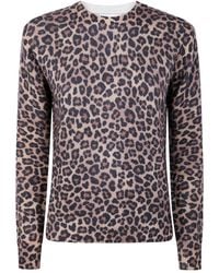 Mc2 Saint Barth - Leopard print sweater - Lyst
