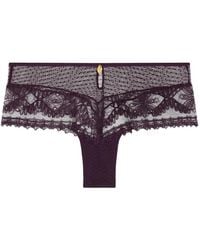 Aubade - Mystery Of Love Lace-Trim Briefs - Lyst