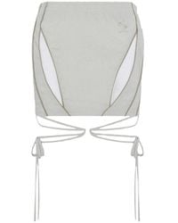 SRVC Studio - Slash Mini Track Skirt - Lyst