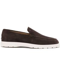 Tod's - Slipper Suede Loafers - Lyst