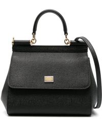 Dolce & Gabbana - Small Sicily Leather Tote Bag - Lyst
