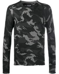 Zadig & Voltaire - 'Kennedy' Pullover mit Camouflage-Print - Lyst