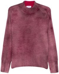 AROVESCIO - Long-Sleeve Ribbed-Trim Sweater - Lyst