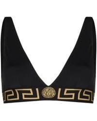 Versace - Greca Border Bikini Top - Lyst