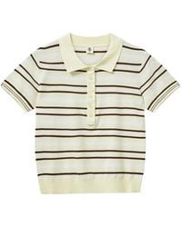 THE GARMENT - Striped Polo Shirt - Lyst